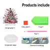 (US Local)Snow Xmas Tree DIY Table Top Diamond Painting Desktop Ornaments Kit