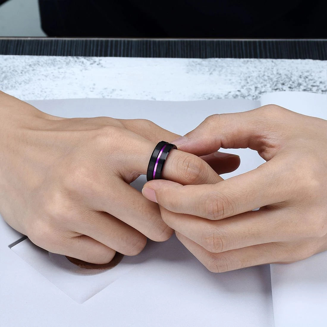 'Pink Eye' Rings