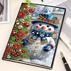 (US Local)50-Page A5 Snowman Diamond Painting Notebook for Adult Holiday Birthday Gift