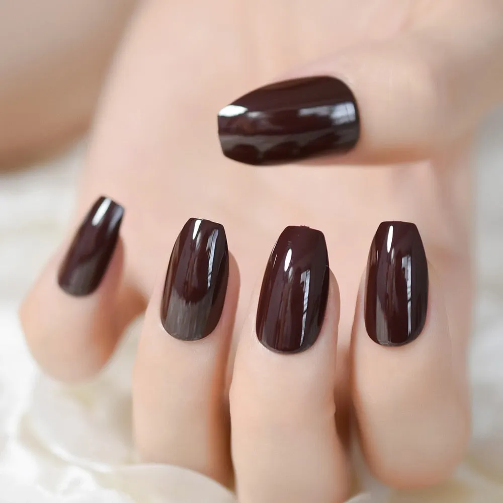 Detachable Medium Coffin Fakw Nails Snakeskin Nails Pre-Design Gelx Nails Tip Nails Stick On Nails Full Cover Nails Wholesale RU-Nail Inspo