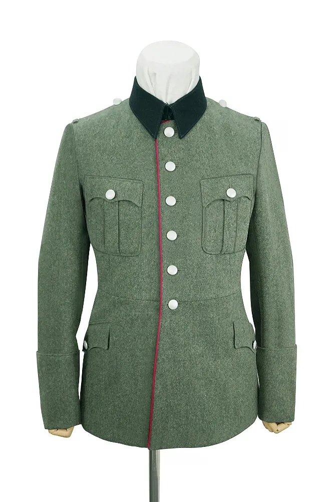   Wehrmacht German M1928 General Officer Wool Piped Service Tunic Jacket II German-Uniform