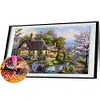 Garden Cottage - Full Round Diamond Painting(100x50cm)