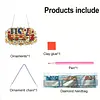 Diamond Painting Single-Sided Acrylic USA and Rose Pendant Sun Catcher for Home Garden Wall Door