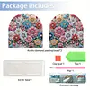 Acrylic Napkin Holder Diamond Painting Kit for Home Table Decor (Flower Cluster)