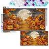 >SALE<Halloween 5D DIY Full Drill Round Diamond Painting Kit Home Wall Decor 70x40cm
