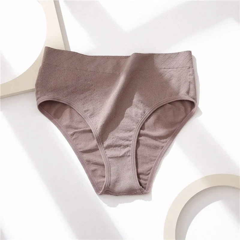 FINETOO Mid-Rise Seamless Underwear Women M-2XL Plus Size Panties 1/2Pcs Soft Ladies Briefs Underpants Female Lingerie 10 Colors
