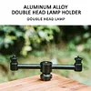 2-Head Aluminum Alloy Gas Tank Connection Lantern Bracket Camping Accessories