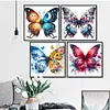 Butterfly - Full Embroidery 3 Strands 11CT Stamped Cross Stitch - 45*45CM