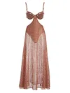 Sexy Hollow Split-Joint Spaghetti-Neck Vacation Maxi Dress