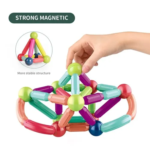 Last Day Special Sale 49% OFF --- Magnetic Balls and Rods Set Educational Magnet Building Blocks