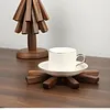 Walnut coaster set/ Wooden walnut coasters set/ Wood slice coasters
