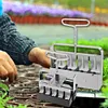 2Pcs Handheld Clod Maker Stainless Steel Soil Blocker Garden Yard Seeding Tool