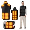 15 Heating Zones Electric Heated Vest with Light USB Thermal Waistcoat Clothes