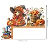 (US Local)Witch Diamond Art Door Right Angle Sign for Indoor Outdoor Wall Decoration