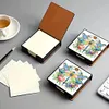 (US Local)Dragonfly PU Diamond Art Note Box with 160 Sheets of Paper Craft Kit