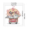 Walk With Love - 14CT/16CT Stamped Cross Stitch 17*19cm/6.69*7.48in(Brand)
