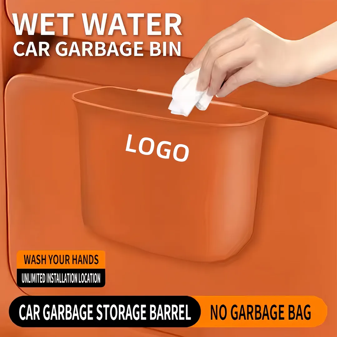 Multifunctional hanging storage box in car