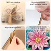 (US Local)DIY Cat Diamond Painting Kit Rotatable Mirror w Diamond Painting Jewelry Box