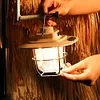 LED Camping Lamp Dimmable Retro Camping Lighting with Hook for Outdoor Equipment
