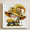Yellow Flower Goblin-11CT Stamped Cross Stitch 45*45cm