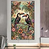 >SALE<5D DIY Full Round Drill Diamond Painting Toucan Kit Home Decor Art Craft 50x85cm