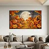 >SALE<Halloween 5D DIY Full Drill Round Diamond Painting Kit Home Wall Decor 70x40cm