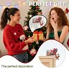 (US Local)DIY Xmas Diamond Painting Wooden Door Pendants Decoration for Feiend Gifts (Elk)