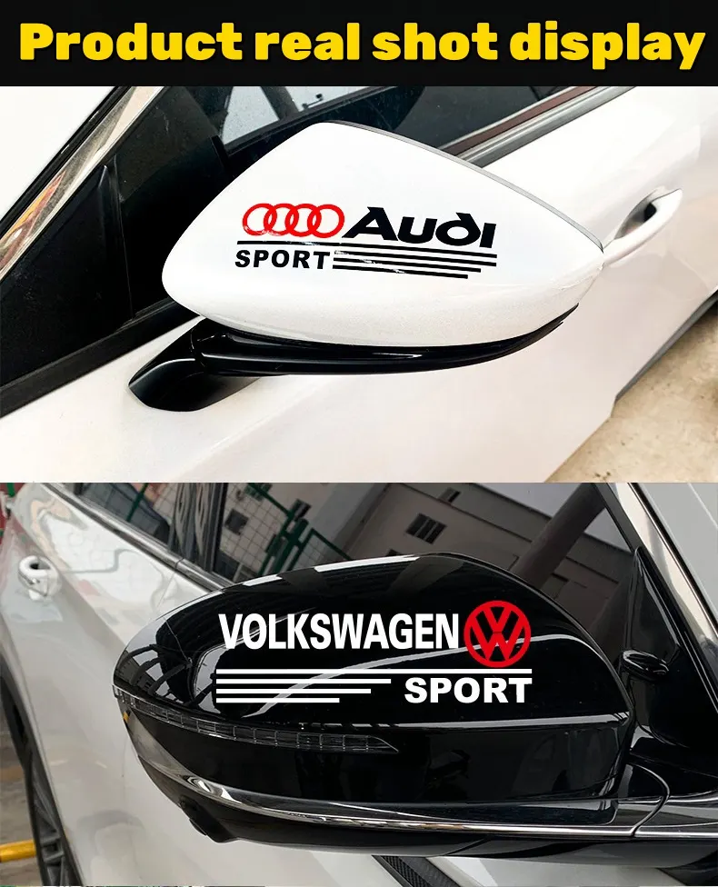 Personalized car label stickers waterproof and scratch-proof rearview mirror stickers