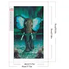 >SALE<5D DIY Full Round Drill Partial AB Diamond Painting Butterfly Elephant 45x75cm