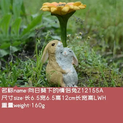 Everyday Collection cute Easter rabbit Desk decoration fairy garden bunny animal figurine home decor Valentine's Day gift