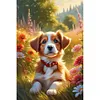 Happy Dog-Paint By Numbers Acrylic Painting 40*60CM