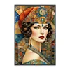 (Big Size)Retro Noble Lady - 11CT Stamped Cross Stitch - 50*75cm