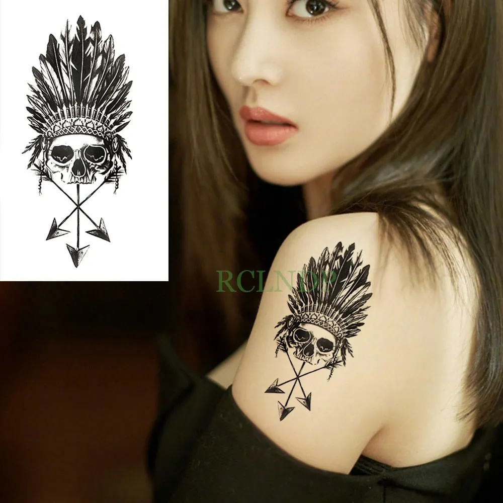Waterproof Temporary Tattoo sticker protector of Ancient Egypt Greece Egyptian totem Anubis tatto flash tatoo fake tattoos 7