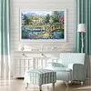 (Big Size)Woodland - 14CT Stamped Cross Stitch - 60*45cm - Landscape