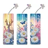 DIY 3Pcs Flowers-Diamond Painting Bookmark