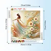 Sunflower Dancing Girl-Partial Special Shaped Diamond painting 30*30CM