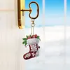 (US Local)12pcs Christmas Gifts Diamond Painting Keychains Kit DIY Diamond Art Charms
