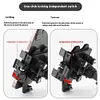 Shock-Absorbing Mobile Phone Rack One-Button Locking Handlebar Smartphone Mount