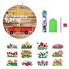 >SALE<12pcs 2D Flat DIY Diamond Art Pendant Flowers and Grass Home Garden Wall Decor