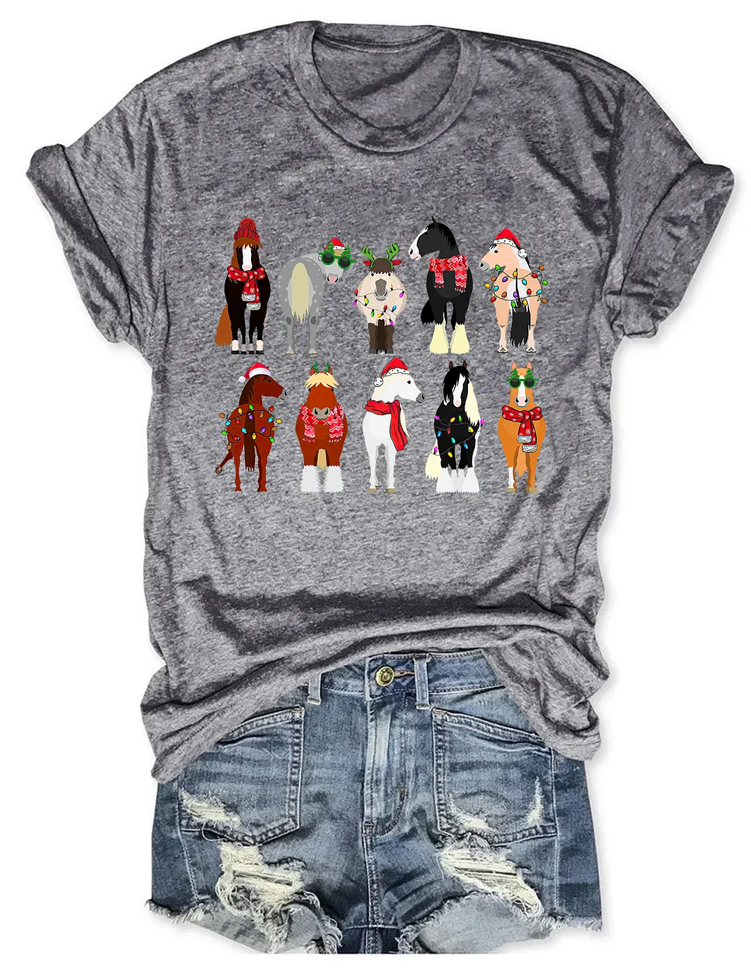 Horse Lover Christmas T-shirt