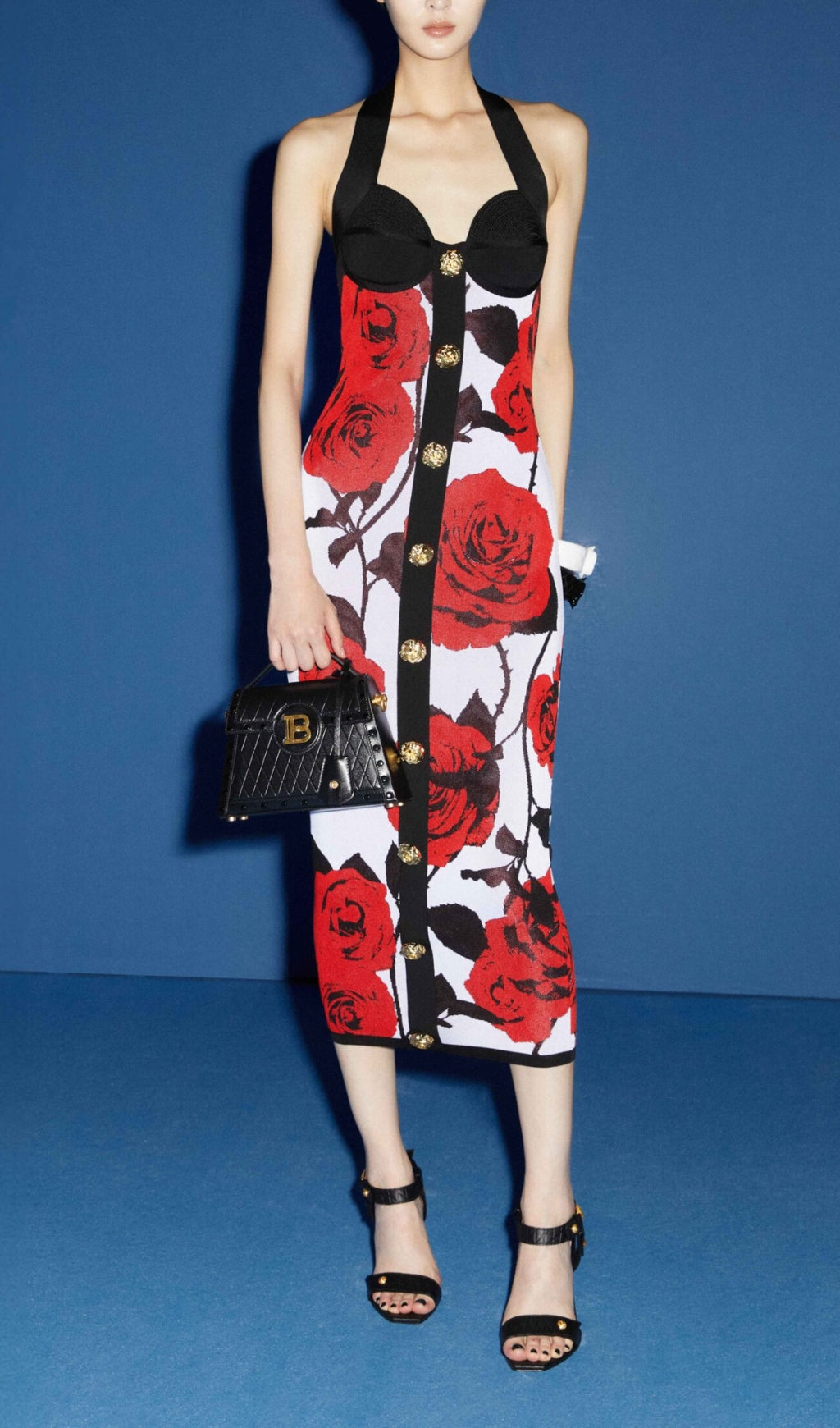 Atenea Flower Midi Bandage Dress Flowering Girl