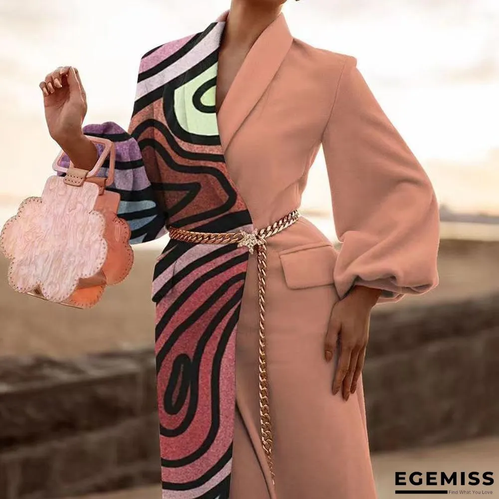 Autumn And Winter Women's Wear Lapel Long Sleeve Fashion Casual Wool Coat | EGEMISS