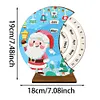 >SALE<Santa Claus Diamond Painting Unique Wooden Rotating Calendar for Home and Office
