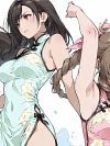 Cheongsam Version Tifa Lockhart & Aerith Gainsborough Decorative Painting - (FF7) Final Fantasy VII - Xingkong Studio