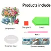 (US Local)DIY Flower Special Shaped Diamond Painting Desktop Ornaments Kit 