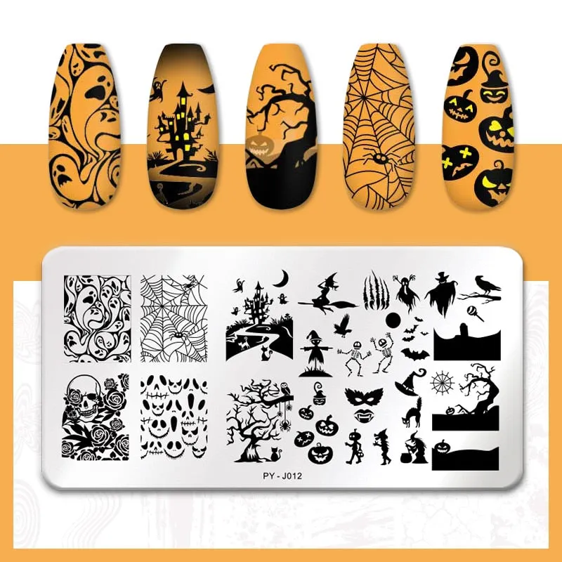 PICT YOU  Nail Stamping Plates Line Pictures Stencil Stainless Steel Nail Design for Printing Nail Art Image Plate Tool-Nail Inspo