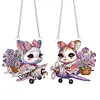 2 PCS Flying Rabbit - 5D DIY Pendant