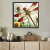 Diamond Painting-DIY Full Round Drill Dragonfly Dandelion(40*40 CM)