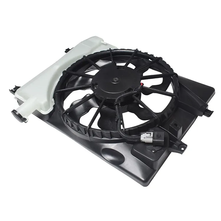 SEBLAFF Automotive Radiator Condenser Cooling Fan Assembly Replacement for 2014-2016 Elantra 2015-2016 Forte 2015 Forte Koup HY3115152 B01MYT9P59 12V Black