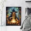Halloween Witch - 11CT Stamped Cross Stitch 40*50cm/15.75*19.69in